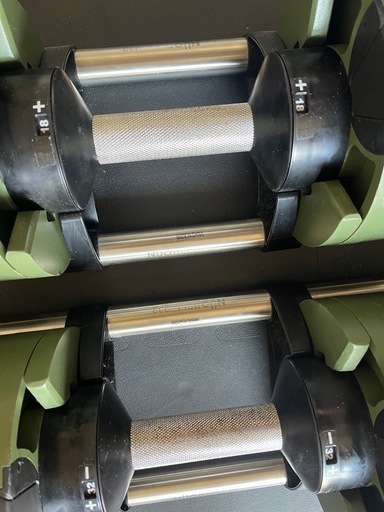 可変式ダンベル FLEX BELL 32kg×2 2kg刻み OD色
