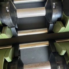 可変式ダンベル FLEX BELL 32kg×2 2kg刻み OD色
の画像