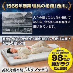 【新品未開封】西川マットレス　ボナノッテプレミアム　シングル　グレー BU16011の画像