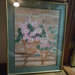 紫陽花の額絵