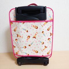 ミキハウス リーナちゃん キャリーバッグ 白 中古品 キャスター付きの画像