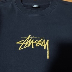 【中古品】 STUSSY トレーナー 裏起毛 ブラック Lサイズの画像