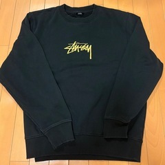 【中古品】 STUSSY トレーナー 裏起毛 ブラック Lサイズ