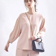 UNITED ARROWS タックスリーブ ブラウス　ピンク