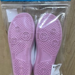 【未使用】上履き　19.0cm　ピンク　もちもちぱんだの画像