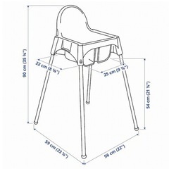 IKEA ハイチェア安全ベルト付きの画像