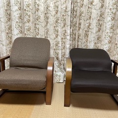 【受け渡し完了致しました】 ニトリ　椅子リクライニング付　二脚セットの画像