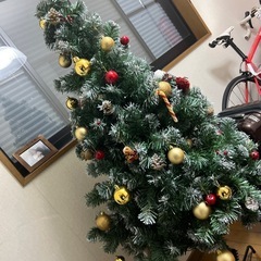 クリスマスツリー(150cm) 飾りLED付き