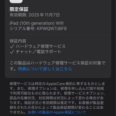 おまけ付き　iPad 第10世代　64GB　の画像