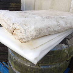 ①　用途色々　10枚組　詳細　メーカー不明　特大厚手ビニール袋　厚さ0.15ミリ　開口部1.9ｍX幅3.0ｍの画像