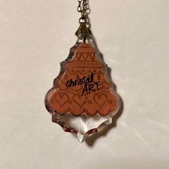 Christal ART ハートデザイン ネックレスの画像
