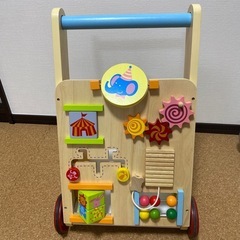 エデュテ　マルチベビーウォーカー　木のおもちゃ カタカタ