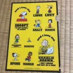 スヌーピー・クリアファイルの画像