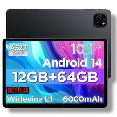 タブレット 10インチ Wi-Fi Android14 12GB...