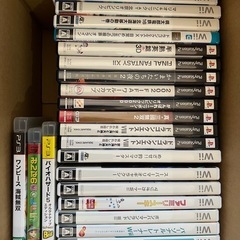 35本！！wii.ps2.ps3ゲームソフトセット。マリカーハンドル付きの画像