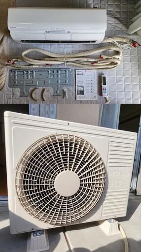 【✨美品✨】HITACHI 日立 ルームエアコン一式 白くまくん 10畳用 RAS-JT28LE9 家電 空調 冷暖房 室外機 室内機