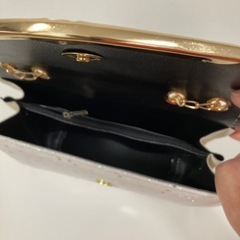 新品未使用⭐️パールビーズ付きホワイトパーティーバッグの画像