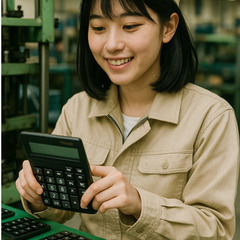 🛬電卓製造のしごと！力仕事一切なし！