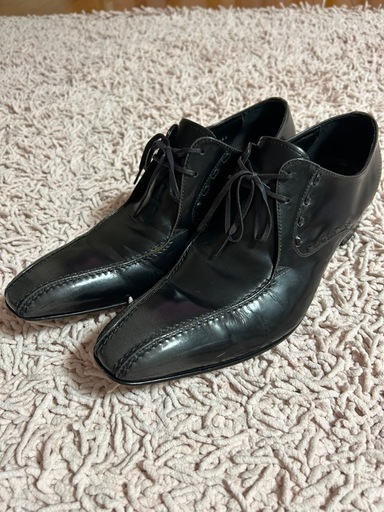 紳士革靴　RENOMA レノマ　ドレス・ビジネス　26㌢手染めの黒色の濃淡が特徴