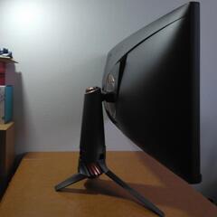 ASUS PG348Q ゲーミングモニター　スタンド付きの画像