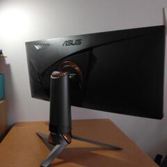 ASUS PG348Q ゲーミングモニター　スタンド付きの画像