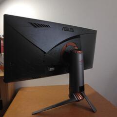 ASUS PG348Q ゲーミングモニター　スタンド付きの画像