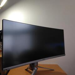 ASUS PG348Q ゲーミングモニター　スタンド付きの画像