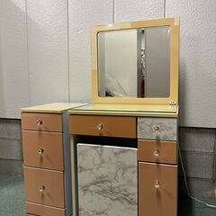 ドレッサー 椅子（収納付） 4段チェストセット 幅61cm×奥行...