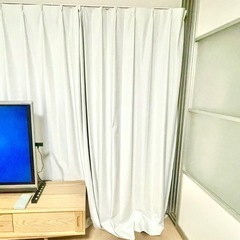 遮光ｶｰﾃﾝ4枚+ﾚｰｽ4枚(元値23.960)