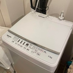 【2021年製】　Hisense  ハイセンス　5.5kg  洗濯機 