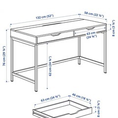【新品同様】IKEA デスク/ALEX アレクスの画像