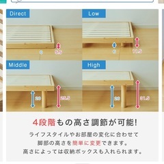 クイーンベッド フレームの画像