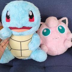 ポケモンゼニガメ＆プリン　でっかいぬいぐるみ