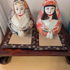 (姫だるま)夫婦達磨 日本人形  