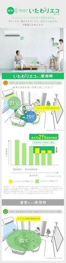新品未使用❗️暑くなる前に?アイリスオーヤマ　エアコン　2.2k6畳