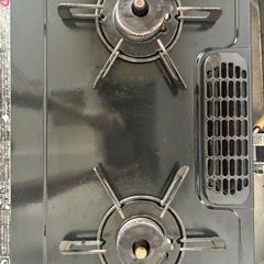 【ソファと同時引取りで無料】0円　二口ガスコンロ 魚焼き機 Ri...