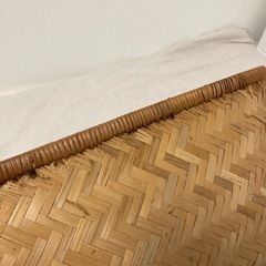 手編み竹のかごの画像