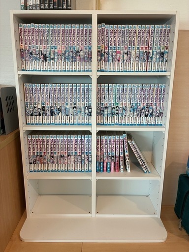 ワンピース漫画１〜９５・９７・９９・１００巻セット！本棚付き。