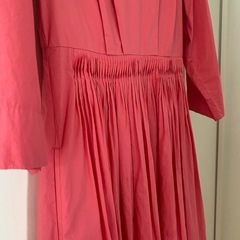ヌキテパ　ピンク　ティアードワンピースの画像