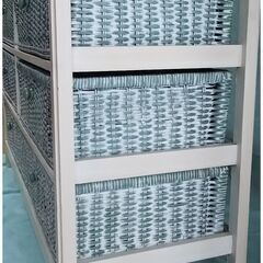中古品 籐チェスト 引き出し5個の画像