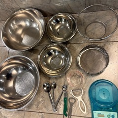 調理・製菓器具セット　スケール　ボウル　軽量カップ　ビーラー
