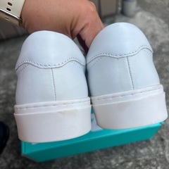 GU メンズ　26.0cm リアルレザースニーカーの画像