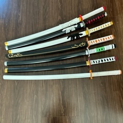 鬼滅の刃　刀 日輪刀　7本セット　木製