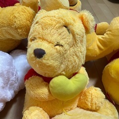 【周辺お届け可※要相談】値下げ　早い者勝ち　 くまのプーさんぬいぐるみ　サイズ大きめ　まとめ売り9点セットの画像