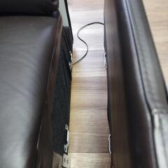 ニトリ Nストラトス ダークブラウン 電動リクライニングソファーの画像