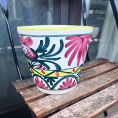 スペイン製 陶器 アンティーク 観葉植物 鉢 ポッド