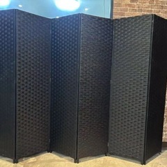 パーテーション ブラック6連(W270xH180cm)&4連(W...