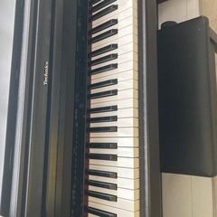 引取限定 Technics アップライトピアノ 88鍵 黒の画像