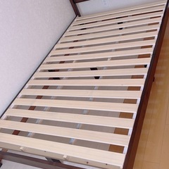 セミダブルベッド　木製　アイリスオーヤマ