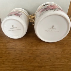 密封容器 キャニスター 陶器 レトロ 花柄 藤栄 FUJIEI LIFESTYLE の画像